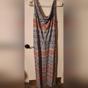 NWT Cabi Aztec Maxi Dress Size Med